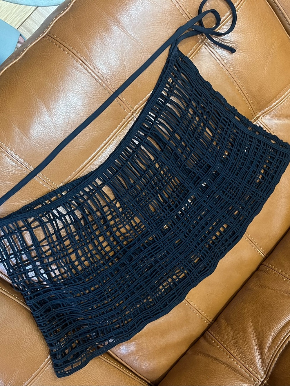 La Perla cage black beach Skirt cover up . Sz M/L. Sold out